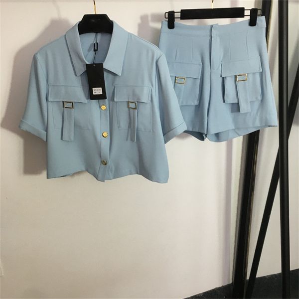 women's two piece pants new women's suit female single breasted tooling pocket lapel short sleeve shirt high waist shorts two-piec, White
women's two piece pants new women's suit female single breasted tooling pocket lapel short sleeve shirt high waist shorts two-piec, White