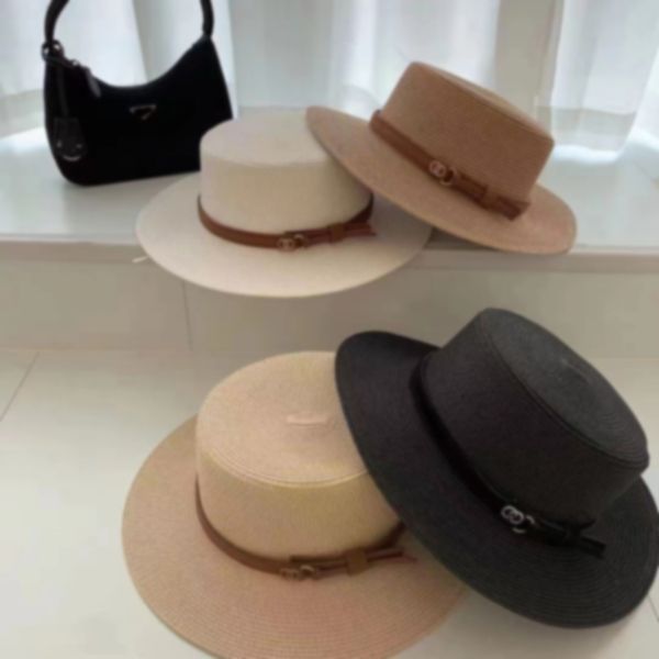 designer straw hat brand letter cap hat women's bucket hats summer fragrant brown belt straw hat french vintage celebrity sun hat outdo, Blue;gray
designer straw hat brand letter cap hat women's bucket hats summer fragrant brown belt straw hat french vintage celebrity sun hat outdo, Blue;gray
