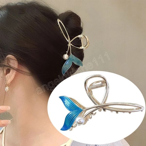 fashion fish tail pearl hair claw gold hair clips non slip claw clips hair accessories daily party gift for women girls, Slivery;white
fashion fish tail pearl hair claw gold hair clips non slip claw clips hair accessories daily party gift for women girls, Slivery;white