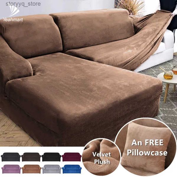 Chair Covers Thick Elastic 1/2/3/4 Seater for Living Room Veet Plush L Shaped Corner Sofa Couch Cover Q231130
Chair Covers Thick Elastic 1/2/3/4 Seater for Living Room Veet Plush L Shaped Corner Sofa Couch Cover Q231130