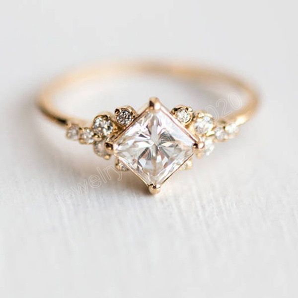 dainty 18k gold plated square stones bezel set diamond ring stacking finger rings, Silver
dainty 18k gold plated square stones bezel set diamond ring stacking finger rings, Silver