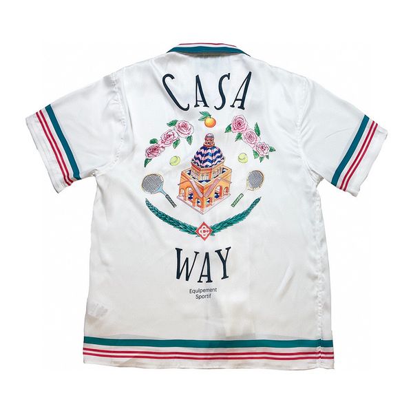 23ss europe france paris building flower print tee hawaii beach swan silk casual shirt spring summer cool hip hop short sleeve, Black;brown
23ss europe france paris building flower print tee hawaii beach swan silk casual shirt spring summer cool hip hop short sleeve, Black;brown