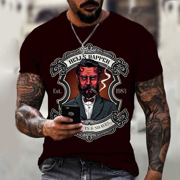 new short sleeve men's casual barber shop printing casual couple t-shirt, White;black
new short sleeve men's casual barber shop printing casual couple t-shirt, White;black