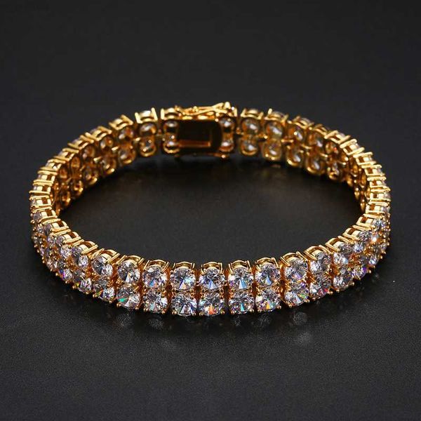 drop shipping fashion jewelry gold filled 10mm 2 row zircon diamond women's tennis chain bracelet, Golden;silver
drop shipping fashion jewelry gold filled 10mm 2 row zircon diamond women's tennis chain bracelet, Golden;silver