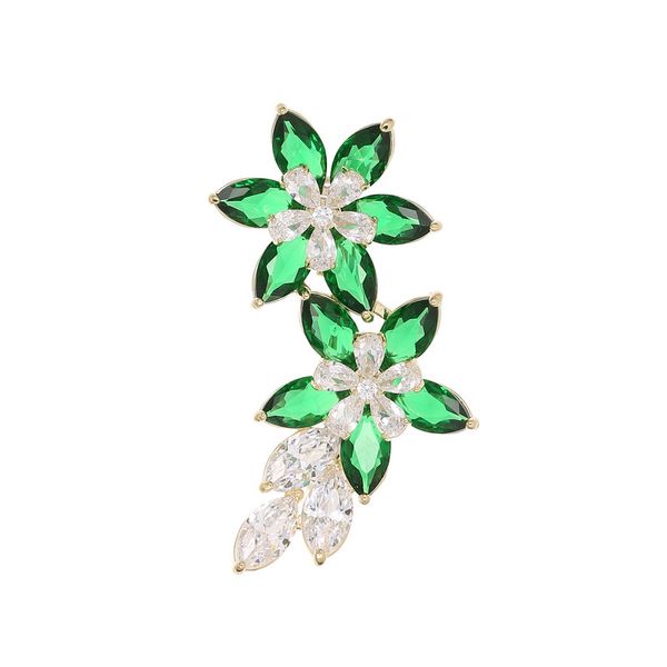 luxury designer green crystal flower brooch gold brooches pin for women wedding party corsage full diamond zirconia floral brooch pins femal, Gray
luxury designer green crystal flower brooch gold brooches pin for women wedding party corsage full diamond zirconia floral brooch pins femal, Gray