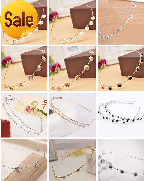 18 styles sweet pearl flower hairbands rhinestone crystal diamond heart bow knot hair hoop headdress headbands women girls hair jewelry, Silver
18 styles sweet pearl flower hairbands rhinestone crystal diamond heart bow knot hair hoop headdress headbands women girls hair jewelry, Silver