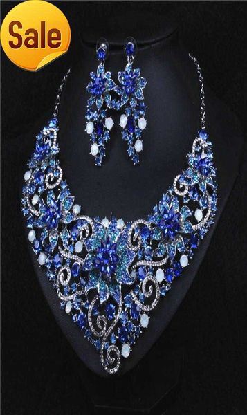 shinning blue colors flower jewelry 2 pieces sets necklace earrings bridal jewelry bridal accessories wedding jewelry t2212764393362, Silver
shinning blue colors flower jewelry 2 pieces sets necklace earrings bridal jewelry bridal accessories wedding jewelry t2212764393362, Silver