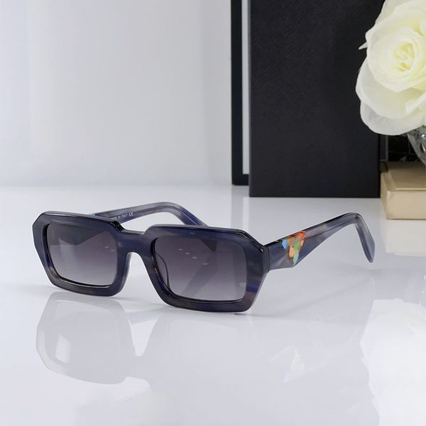 Men and women designer Sunclasses with P logo square acetate frame mirror legs with triangular patterns and patterns PRA12S atmospheric gradient glasses vacation
Men and women designer Sunclasses with P logo square acetate frame mirror legs with triangular patterns and patterns PRA12S atmospheric gradient glasses vacation