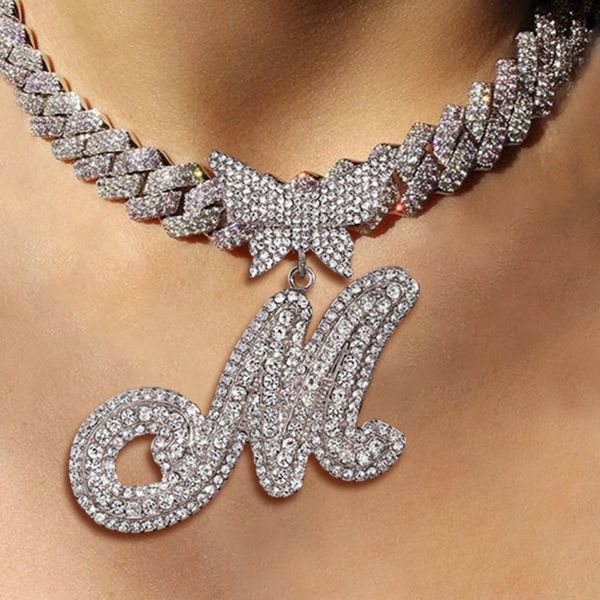 chokers iced out prong cuban chain cursive letter name pendant necklace for women men 26 initials cuban choker necklace gift jewelry 230428, Golden;silver
chokers iced out prong cuban chain cursive letter name pendant necklace for women men 26 initials cuban choker necklace gift jewelry 230428, Golden;silver