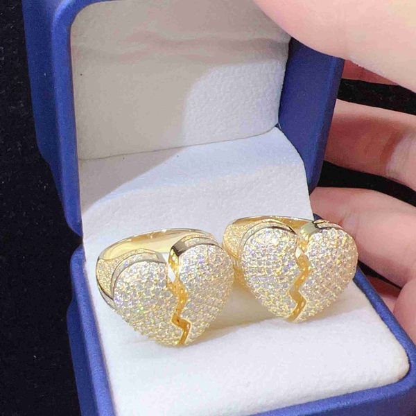 fine jewelry sterling silver 925 ring iced out vvs moissanite diamond hip hop fashion broken heart ring
fine jewelry sterling silver 925 ring iced out vvs moissanite diamond hip hop fashion broken heart ring