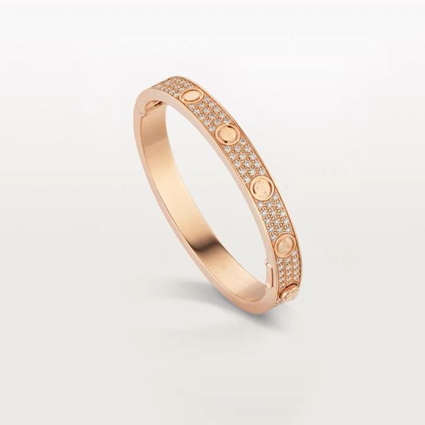 new style love screw bracelet two row of drill micros luxury designer jewelry 18k steel stainless steel three rowof drill full star bracelet, Black
new style love screw bracelet two row of drill micros luxury designer jewelry 18k steel stainless steel three rowof drill full star bracelet, Black