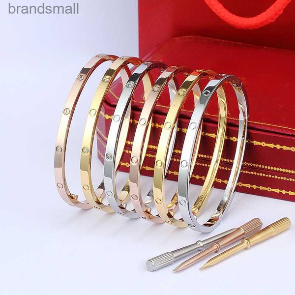 designer bracelet 4mm thin 6th titanium steel bangles women men love bracelet silver rose gold screwdriver nail bangle bracelet couple jewel, Black
designer bracelet 4mm thin 6th titanium steel bangles women men love bracelet silver rose gold screwdriver nail bangle bracelet couple jewel, Black