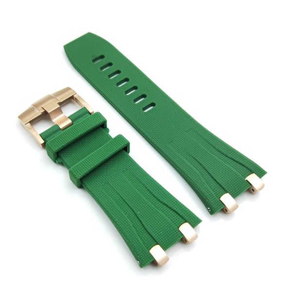 30mm dark green rubber band 24mm tang buckle silver steel connector strap for ap royal oak offshore 44mm, Black;brown
30mm dark green rubber band 24mm tang buckle silver steel connector strap for ap royal oak offshore 44mm, Black;brown
