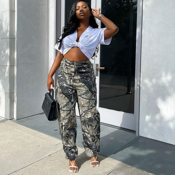 women's pants capris women fashion camouflage print cargo middle waist loose straight ankle length trousers with pockets 230428, Black;white
women's pants capris women fashion camouflage print cargo middle waist loose straight ankle length trousers with pockets 230428, Black;white