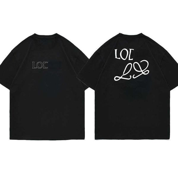 fashion sweatshirt men women loe designer t shirt round neck tee short sleeved t shirts pullover couple printed letters cotton tshirt, White;black
fashion sweatshirt men women loe designer t shirt round neck tee short sleeved t shirts pullover couple printed letters cotton tshirt, White;black