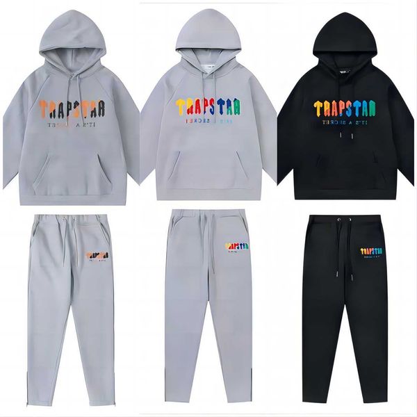trapstar tracksuit hoodie rainbow scarf embroidered and velvet hooded sportswear close-up zipper pants casual guard pants trapstar hoodie ho, Gray
trapstar tracksuit hoodie rainbow scarf embroidered and velvet hooded sportswear close-up zipper pants casual guard pants trapstar hoodie ho, Gray