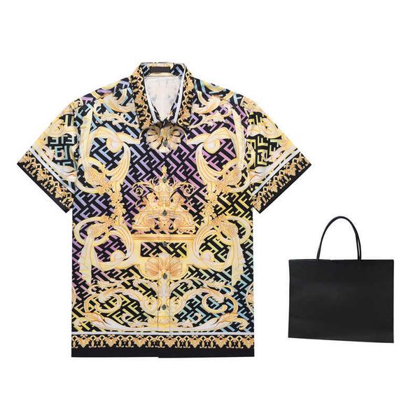 short-sleeved shirt 2023 summer new designer american casual shirt hundred with jacket flower shirt, White;black
short-sleeved shirt 2023 summer new designer american casual shirt hundred with jacket flower shirt, White;black
