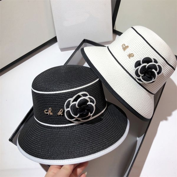 designer straw hat brand gold characters cap camellia flowers and grass woven basin hats fashion retro ladies' gift hats outdoor sun pr, Blue;gray
designer straw hat brand gold characters cap camellia flowers and grass woven basin hats fashion retro ladies' gift hats outdoor sun pr, Blue;gray