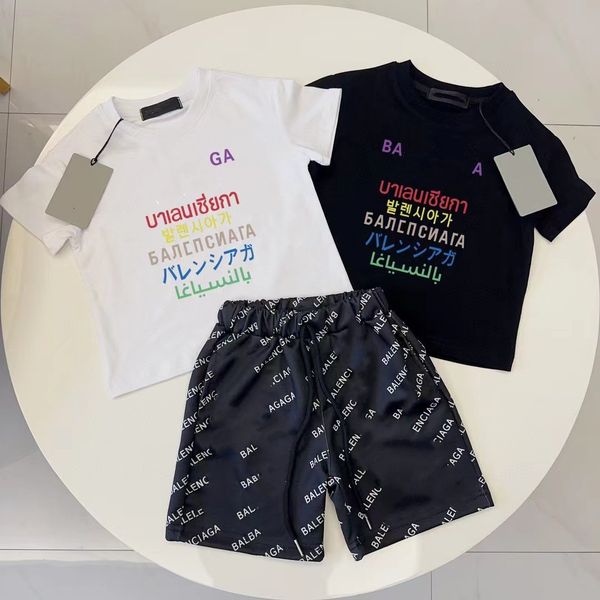 sets kid designer t shirt kids clothes summer two piece set short sleeved shorts 18 styles white black with letters size 90-150
sets kid designer t shirt kids clothes summer two piece set short sleeved shorts 18 styles white black with letters size 90-150