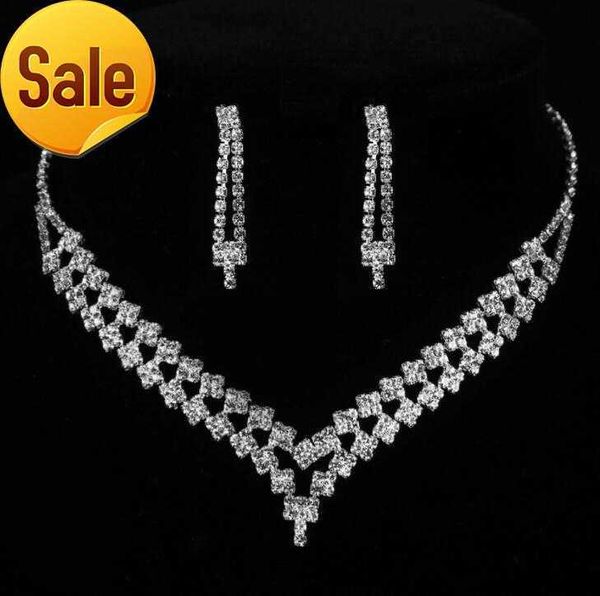 double layer bridal wedding jewelry set for women clear rhinestone crystal bridal necklace sets accessories gift, Silver
double layer bridal wedding jewelry set for women clear rhinestone crystal bridal necklace sets accessories gift, Silver
