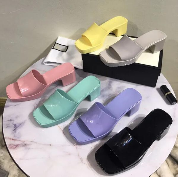 designer women sandals high heels rubber slide sandal brand platform slipper chunky 2.4"heel height shoes summer embossed flip flops wi, Black
designer women sandals high heels rubber slide sandal brand platform slipper chunky 2.4"heel height shoes summer embossed flip flops wi, Black