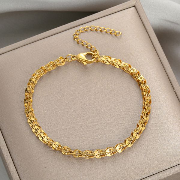 18k gold plated retro fengtail bracelet female summer wedding simple niche design hand jewelry, Silver
18k gold plated retro fengtail bracelet female summer wedding simple niche design hand jewelry, Silver