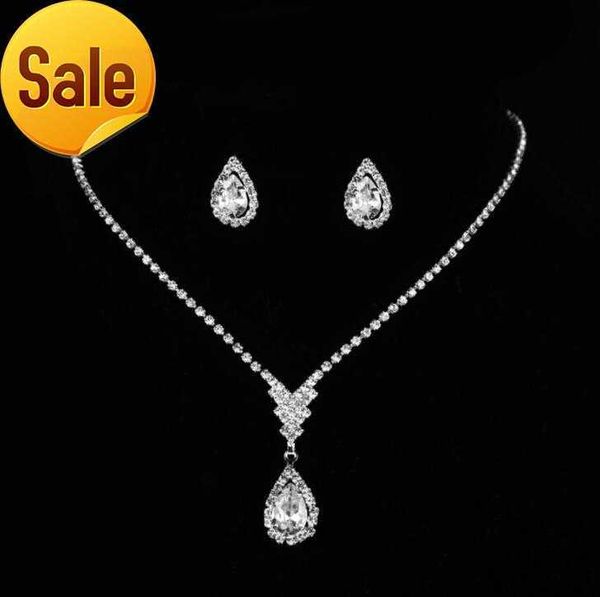 simple water drop cubic bridal wedding jewelry sets luxury crystal necklace earrings jewelry set gifts for bridesmaids, Silver
simple water drop cubic bridal wedding jewelry sets luxury crystal necklace earrings jewelry set gifts for bridesmaids, Silver