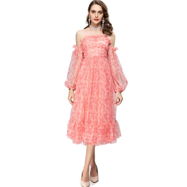 women's runway dresses strapless slash neckline long sleeves printed ruffles fashion casual mid holiday vestidos, Black
women's runway dresses strapless slash neckline long sleeves printed ruffles fashion casual mid holiday vestidos, Black