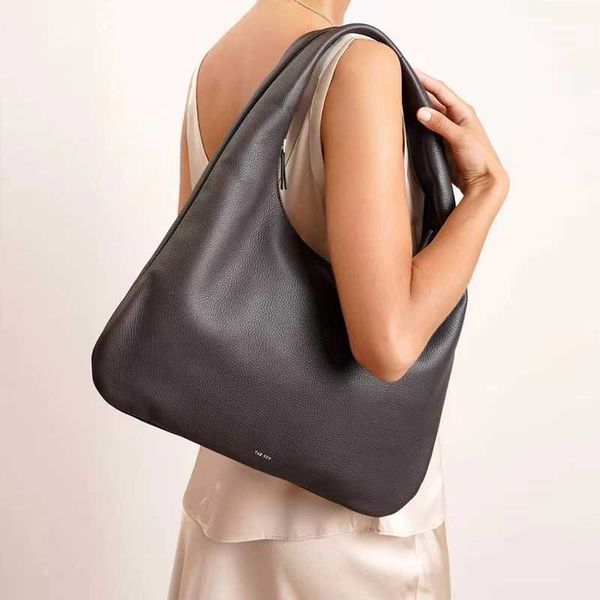 Image of High-end The*Row new large capacity Tote bag fashion casual underarm bag half moon bag one shoulder handbag females