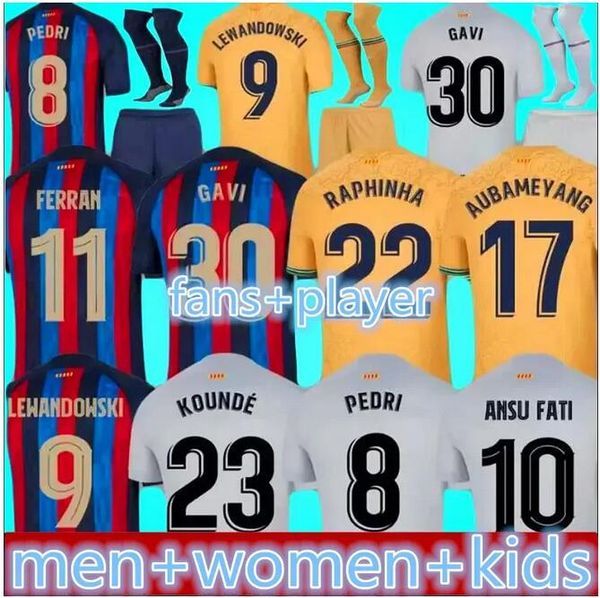 22 23 pedri lewandowski barcelonas soccer jerseys gavi #6 ansu fati de futbol ferran 2022 2023 camiseta raphinha football shirt men women ba, Black;yellow
22 23 pedri lewandowski barcelonas soccer jerseys gavi #6 ansu fati de futbol ferran 2022 2023 camiseta raphinha football shirt men women ba, Black;yellow