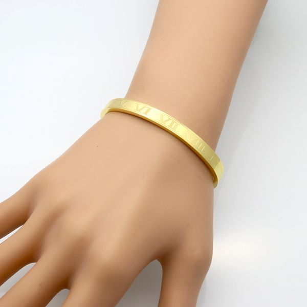 popular stainless steel open roman numerals bangle keep going wristband cuff bracelet women fashion jewelry, Black
popular stainless steel open roman numerals bangle keep going wristband cuff bracelet women fashion jewelry, Black