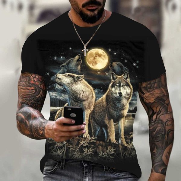 fashion new star wolf print fashion men's short sleeve t-shirt men's fashion short sleeve, White;black
fashion new star wolf print fashion men's short sleeve t-shirt men's fashion short sleeve, White;black