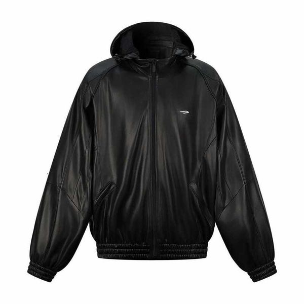 Men' Jackets High version autumnwinter Paris letter three-dimensional embroidery hooded leather jacket with men' and women' zippered jackets SB67, Black
Men' Jackets High version autumnwinter Paris letter three-dimensional embroidery hooded leather jacket with men' and women' zippered jackets SB67, Black