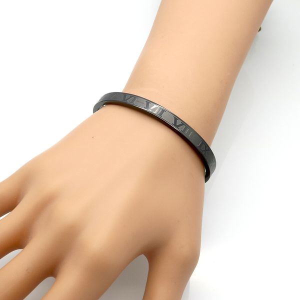fashion open roman numerals bangle keep going wristband cuff bracelet jewelry for women, Black
fashion open roman numerals bangle keep going wristband cuff bracelet jewelry for women, Black