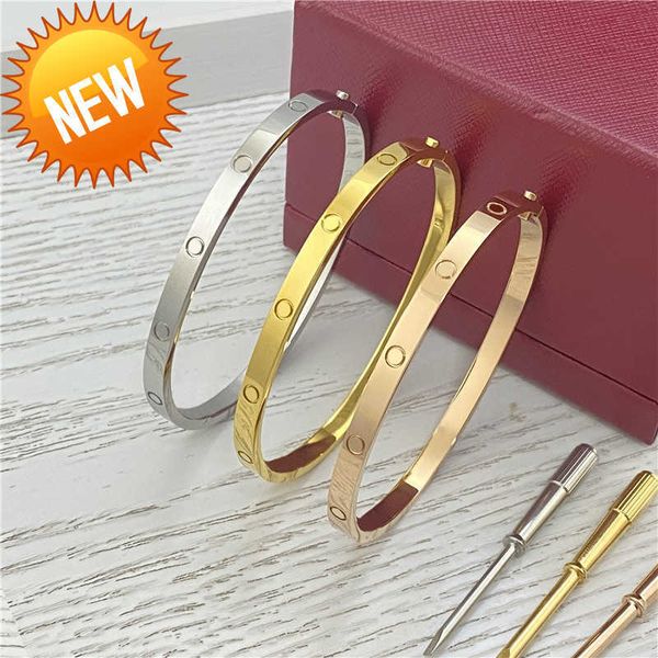 4mm thin sixth generation love bracelet high end luxury fashion screwdriver bracelet designer bracelets men and women titanium steel christm, Black
4mm thin sixth generation love bracelet high end luxury fashion screwdriver bracelet designer bracelets men and women titanium steel christm, Black