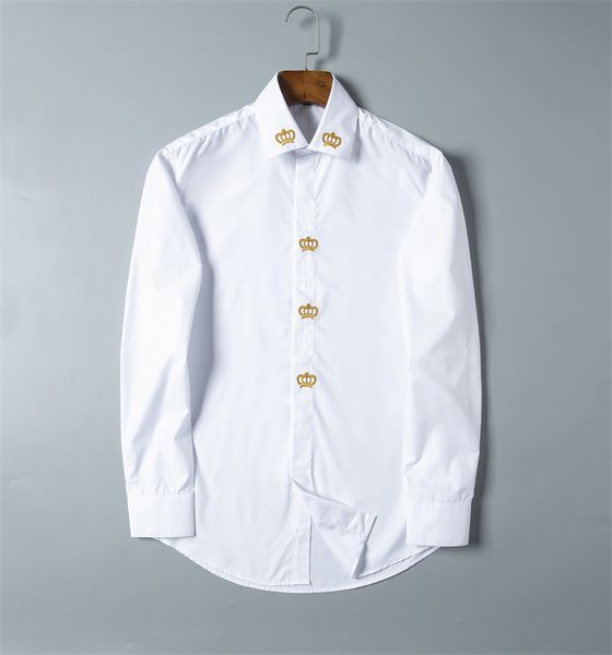 designer men's dress shirt long sleeve slim version type casual business gift clothing high-quality cotton wrinkle resistant solid colo, White;black
designer men's dress shirt long sleeve slim version type casual business gift clothing high-quality cotton wrinkle resistant solid colo, White;black