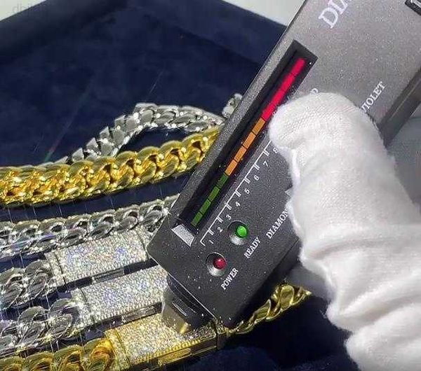 ready to ship 12mm pass diamond tester in stock iced out two row stone vvs moissanite cuban chain necklace, Silver
ready to ship 12mm pass diamond tester in stock iced out two row stone vvs moissanite cuban chain necklace, Silver