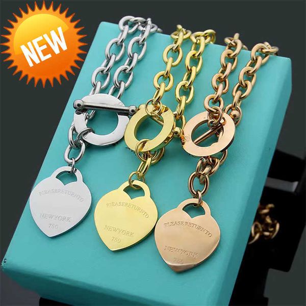 2023 new luxury love pendant necklace charm fashion men's and women's necklaces high-quality stainless steel designer jewelry, Silver
2023 new luxury love pendant necklace charm fashion men's and women's necklaces high-quality stainless steel designer jewelry, Silver