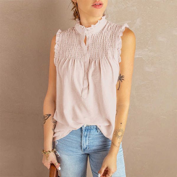color shiying solid tank women's summer new loose pleated sleeveless lace collar strap women, White
color shiying solid tank women's summer new loose pleated sleeveless lace collar strap women, White