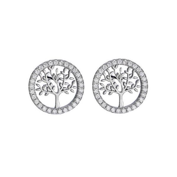 charm yc152 personality family love jewelry 925 sterling silver round zircon tree of life stud earrings, Golden
charm yc152 personality family love jewelry 925 sterling silver round zircon tree of life stud earrings, Golden