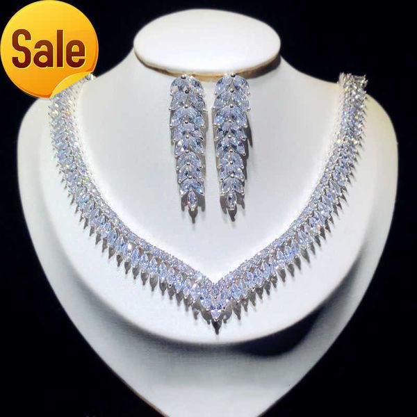 new luxury drop shaped zircon shape necklace women pendant set party wedding jewelry, Slivery;golden
new luxury drop shaped zircon shape necklace women pendant set party wedding jewelry, Slivery;golden