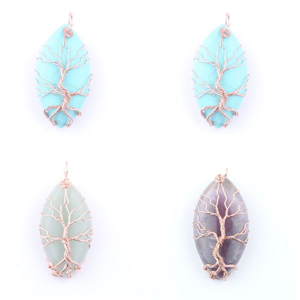 natural turquoises amethyst stone pendants handmade tree of life rose gold copper wire wrapped marquise shape stone beads charm jewelry whol, Silver
natural turquoises amethyst stone pendants handmade tree of life rose gold copper wire wrapped marquise shape stone beads charm jewelry whol, Silver