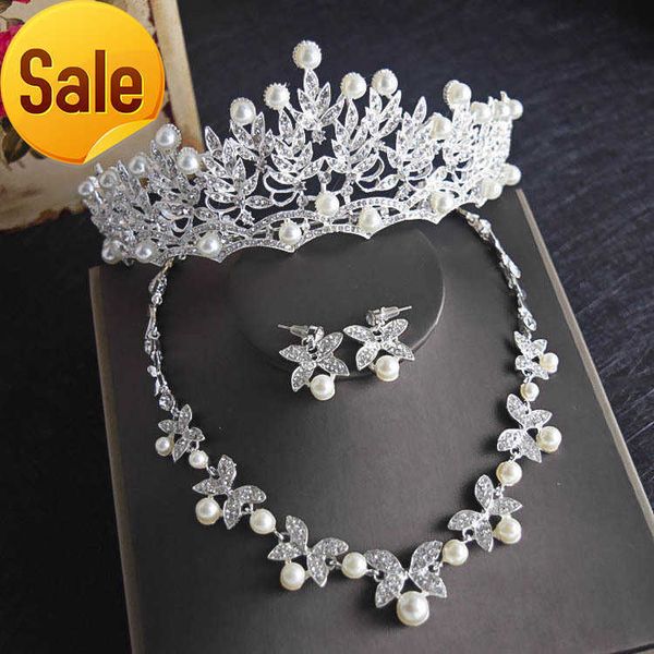 luxurious crystal leaf bling bridal wedding jewelry crown necklace earring sets quinceanera party jewelry formal events bridal jewelry sets, Silver
luxurious crystal leaf bling bridal wedding jewelry crown necklace earring sets quinceanera party jewelry formal events bridal jewelry sets, Silver