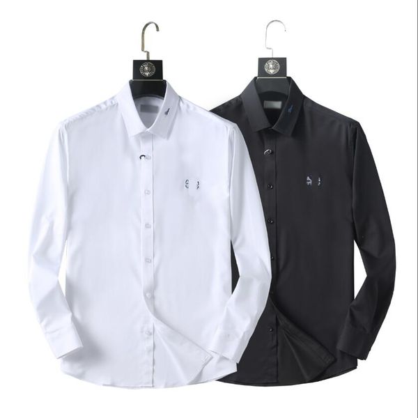 men's casual shirts small horse embroidery long sleeve summer anti-wrinkle black and white polos plaid button down shirts mens clothing, White;black
men's casual shirts small horse embroidery long sleeve summer anti-wrinkle black and white polos plaid button down shirts mens clothing, White;black