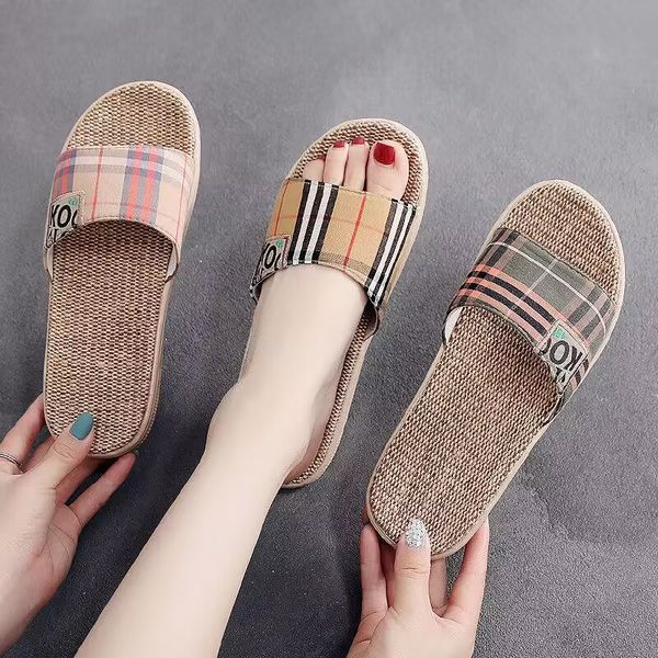 summer linen slippers high-quality women's indoor silent thick soles comfortable non-slip deodorant breathable personality sandals, Black
summer linen slippers high-quality women's indoor silent thick soles comfortable non-slip deodorant breathable personality sandals, Black