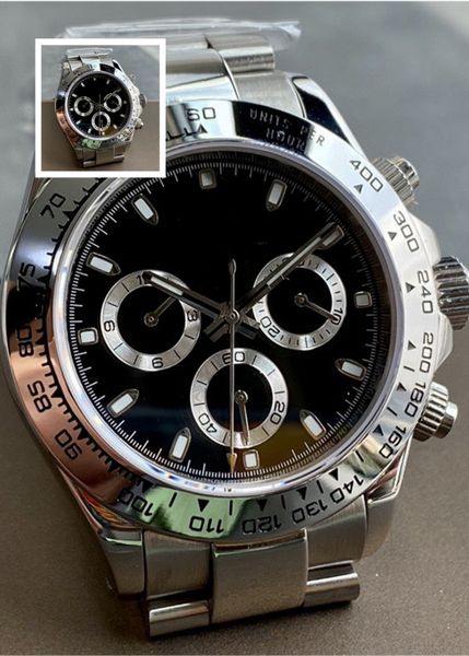 Men's Watch 40mm Automatic Mechanical Movement Sapphire Watch 904L Stainless Steel Black dial Orologio di Lusso Montre
Men's Watch 40mm Automatic Mechanical Movement Sapphire Watch 904L Stainless Steel Black dial Orologio di Lusso Montre
