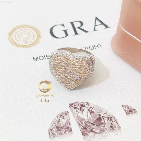 new design two tone rose gold 925 sterling silver heart iced out vvs moissanite diamond men gold hip hop ring
new design two tone rose gold 925 sterling silver heart iced out vvs moissanite diamond men gold hip hop ring