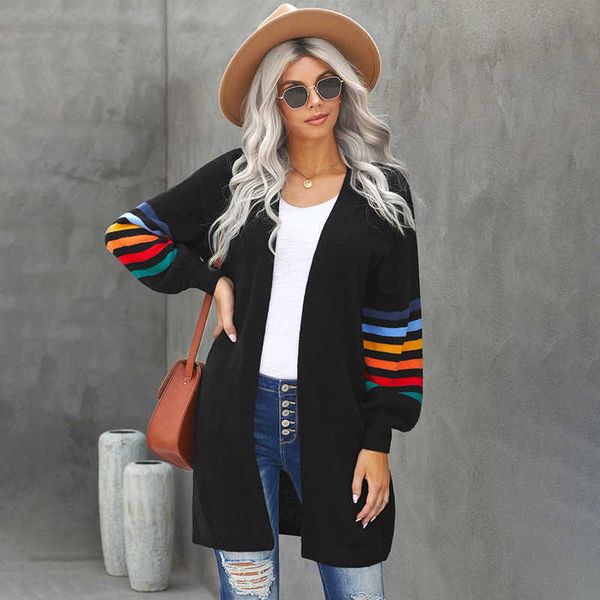 winter and autumn new cardigan sweater women's wear large loose long sleeve medium length coat, White
winter and autumn new cardigan sweater women's wear large loose long sleeve medium length coat, White