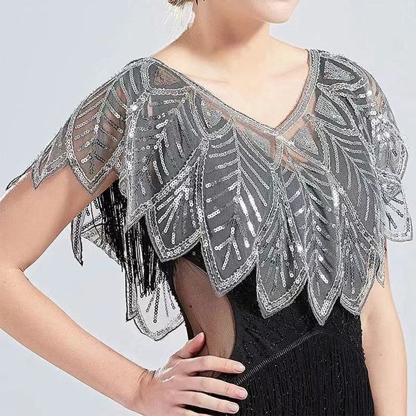 shawls 6 colors summer beading elegant shawl wrap black lace bolero women short cape sequined sparking jacket shrug capa 230428, Blue;gray
shawls 6 colors summer beading elegant shawl wrap black lace bolero women short cape sequined sparking jacket shrug capa 230428, Blue;gray