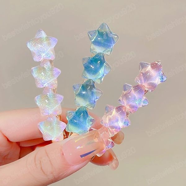 summer gradient star hairpin barrettes cute heart duckbill clip sweet sequins pentagram star hair clip girls side hair accessory, Golden;silver
summer gradient star hairpin barrettes cute heart duckbill clip sweet sequins pentagram star hair clip girls side hair accessory, Golden;silver